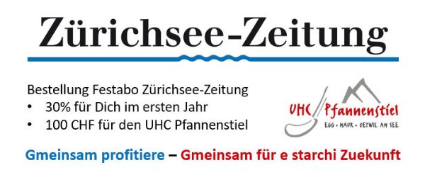 Profitiere von der Medienpartnerschaft mit der Zürichsee-Zeitung 