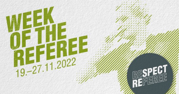 «Week of the Referee»: Mehr Respekt gegenüber Unparteiischen