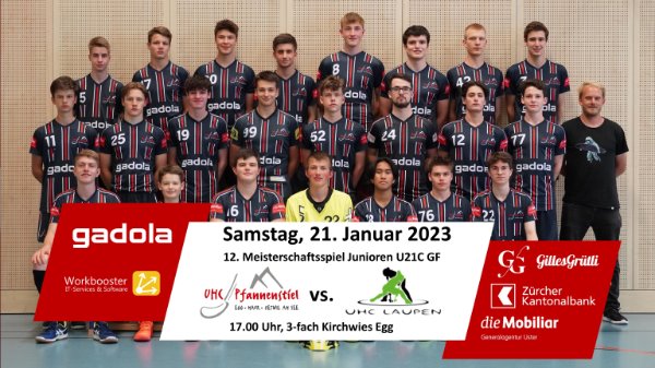 Die U21-Junioren empfangen den UHC Laupen zum Lokalderby