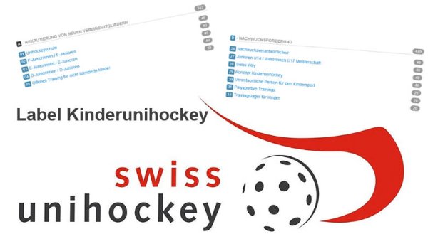 Erfreuliche Rangierung beim «Label Kinderunihockey» von Swissunihockey