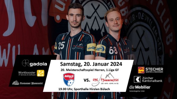 Topspiel der Runde in der Sporthalle Hirslen gegen Leader Bülach Floorball