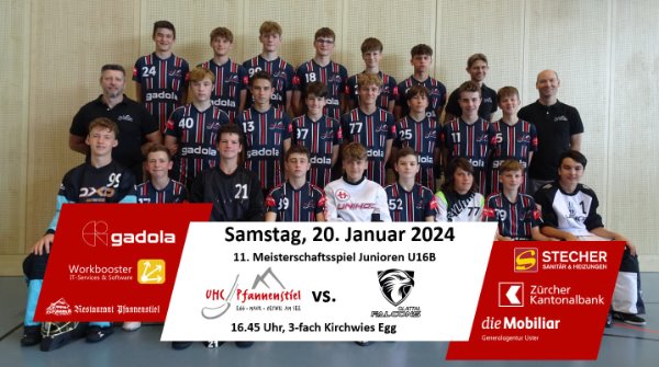 Die U16 empfängt die Glattal Facons zum Derby