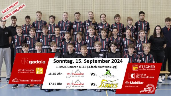 Die U14 empfängt zu Hause den UHC Laupen und die Jona-Uznach Flames