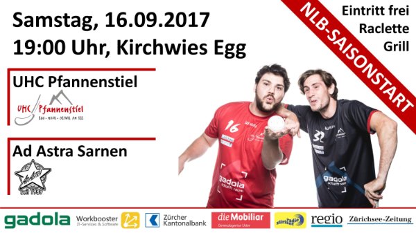 Der Start ins Abenteuer Nationalliga B steht bevor: Samstag, 16.09.2017 um 19:00 Uhr in der Kirchwies, Egg