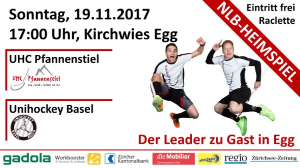 Am Sonntag, 19.11.2017 gastiert der NLB-Leader Unihockey Basel Regio um 17:00 Uhr in der Kirchwies in Egg