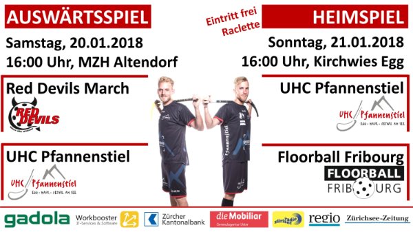 Die Doppelrunde gegen die Red Devils und Floorball Fribourg steht bevor