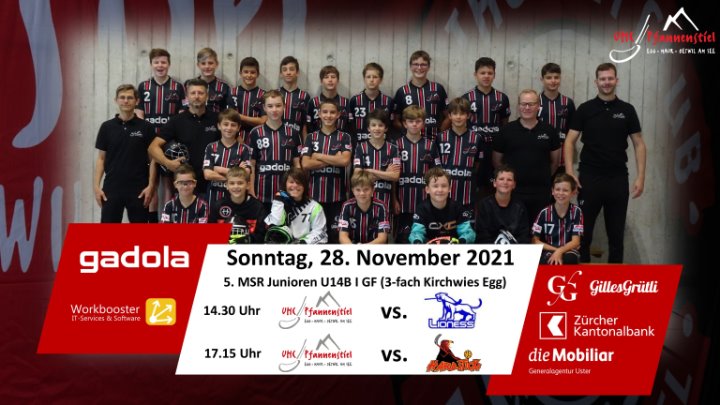 Die U14 I-Junioren freuen sich auf die bevorstehenden Heimspiele