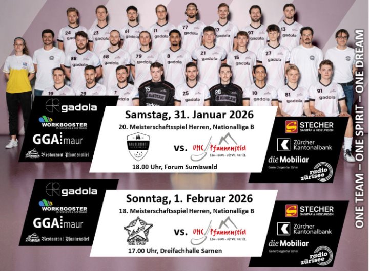 Auswärts-Doppelrunde gegen den UHC Grünenmatt und Ad Astra Obwalden Auswärts-Doppelrunde gegen den UHC Grünenmatt und Ad Astra Obwalden