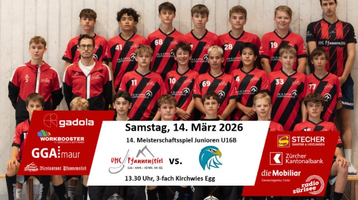 Die U16 schliesst mit der Heimrunde die Saison 25/26 ab Die U16 schliesst mit der Heimrunde die Saison 25/26 ab