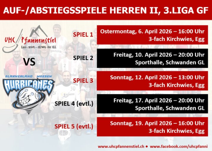 Aufstiegskampf beginnt: Zwei trifft auf Hurricanes Glarnerland Aufstiegskampf beginnt: Zwei trifft auf Hurricanes Glarnerland