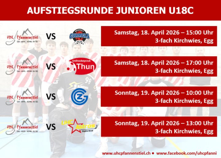 U18-Aufstiegsrunde in Egg - nicht verpassen! U18-Aufstiegsrunde in Egg - nicht verpassen!