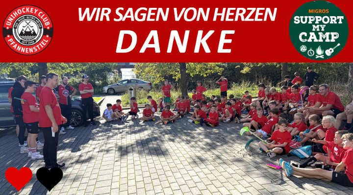 Danke für die Unterstützung bei «Support your Camp» Danke für die Unterstützung bei «Support your Camp»