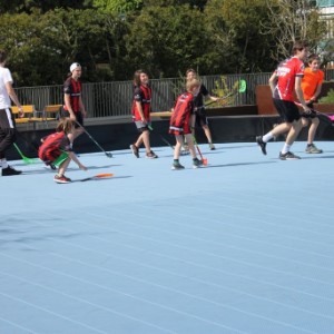 Street Floorball: Viele strahlende Gesichter